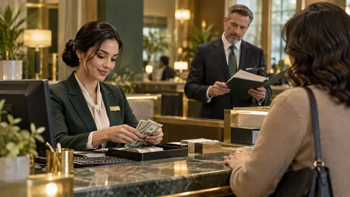 Bank teller and manager example
